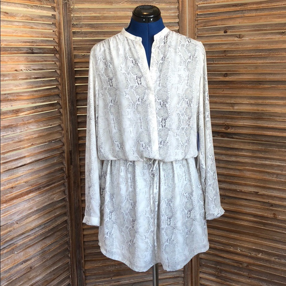 Long Sleeve Dress with drawstring waist